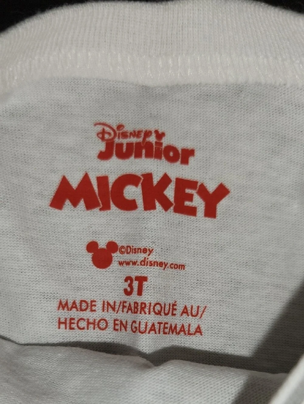 NWT Carter's White Girls' Mickey & Minnie Holiday Long-Sleeve Top